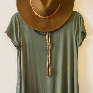 Olive Summer Shirt Dress